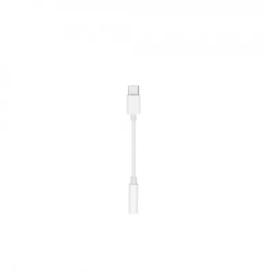 Adapter AUX Type C (male) to Jack 3,5 mm (female) white