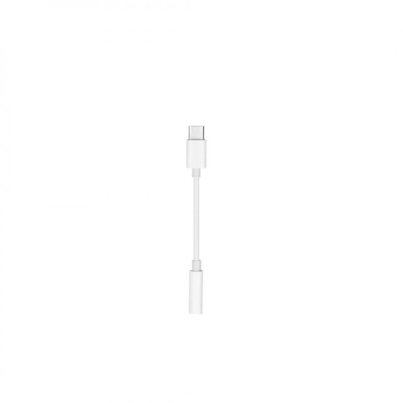 Adapter AUX Type C (male) to Jack 3,5 mm (female) white