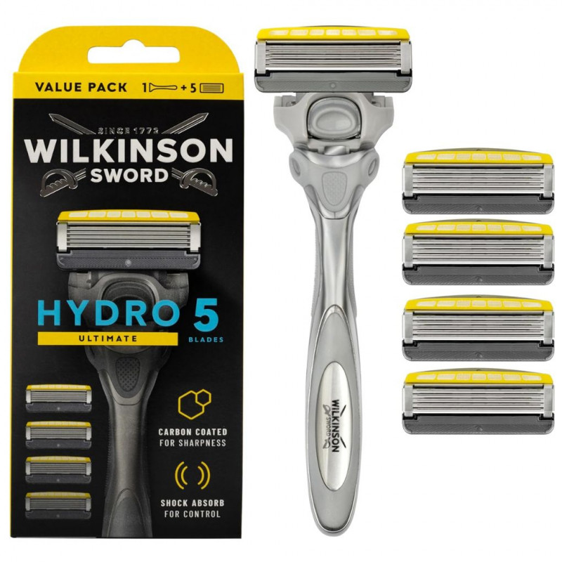 Wilkinson Sword Hydro 5 Ultimate Pack with 1 razor + 4 replacement blades