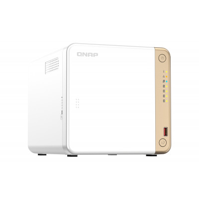 QNAP TS-462-4G NAS storage server Tower Intel® Celeron® N4505 2 GB DDR4 0 TB QNAP QTS White