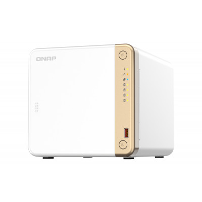 QNAP TS-462-4G NAS storage server Tower Intel® Celeron® N4505 2 GB DDR4 0 TB QNAP QTS White