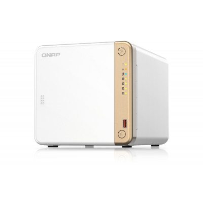 QNAP TS-462-4G NAS storage server Tower Intel® Celeron® N4505 2 GB DDR4 0 TB QNAP QTS White