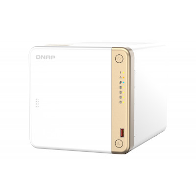 QNAP TS-462-4G NAS storage server Tower Intel® Celeron® N4505 2 GB DDR4 0 TB QNAP QTS White