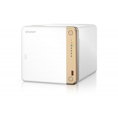 QNAP TS-462-4G NAS storage server Tower Intel® Celeron® N4505 2 GB DDR4 0 TB QNAP QTS White