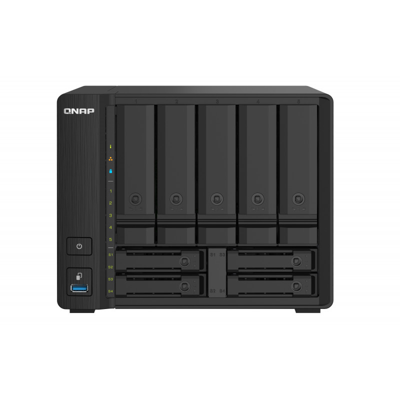 QNAP TS-932PX NAS Tower Annapurna Labs Alpine AL-324 4 GB DDR4 0 TB QNAP Turbo System Black