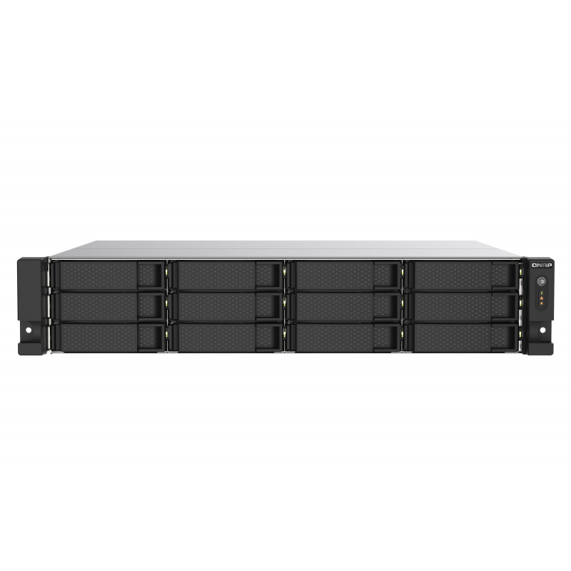 QNAP TS-1273AU-RP-8G NAS storage server Rack (2U) Ryzen Embedded V1500B 8 GB DDR4 0 TB QNAP QTS Aluminium, Black