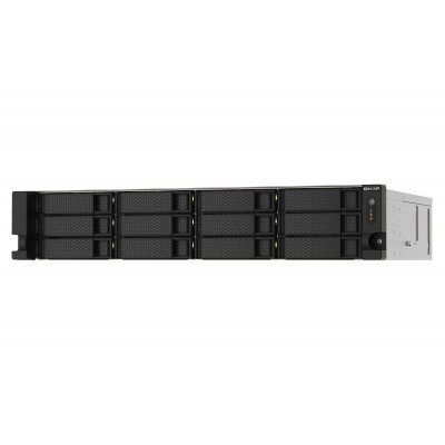 QNAP TS-1273AU-RP-8G NAS storage server Rack (2U) Ryzen Embedded V1500B 8 GB DDR4 0 TB QNAP QTS Aluminium, Black