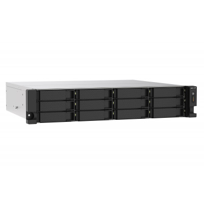 QNAP TS-1273AU-RP-8G NAS storage server Rack (2U) Ryzen Embedded V1500B 8 GB DDR4 0 TB QNAP QTS Aluminium, Black