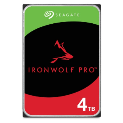 HD SEAGATE  IRON WOLF PRO SATA3 4TB 3.5" 7200 RPM  128mb cache 24x7 - NAS HDD - ST4000NT001- Gar. 5 anni/2Y SERVIZIO RESCUE