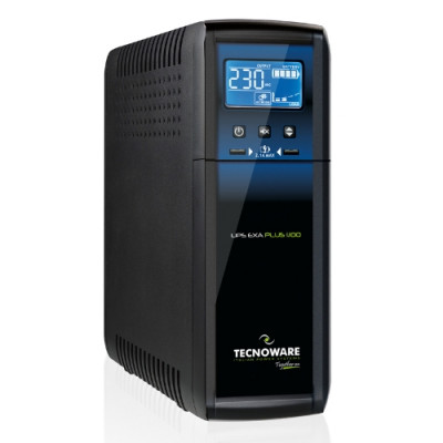 UPS TECNOWARE EXA-PLUS 1100 IEC TOGETHER ON-1100VA/770W+2USB x charger 2.1A LCD Sinusoidale+AVR+Prot.RJ45/11+USB xSW