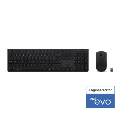 Lenovo 4X31K03951 keyboard Mouse included RF Wireless + Bluetooth Italian Black