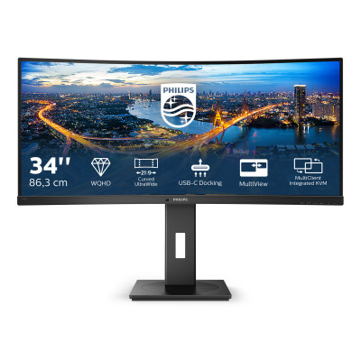 Philips B Line 346B1C 00 computer monitor 86.4 cm (34") 3440 x 1440 pixels Quad HD LCD Black