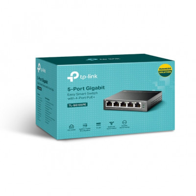 TP-Link 5-Port Gigabit Easy Smart PoE Switch with 4-Port PoE+