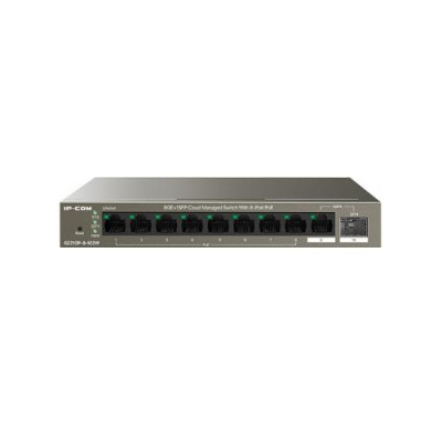 SWITCH POE IP-COM G2210P-8-102W - 9 × porte Ethernet 10/100/1000 Base-T (8 porte PoE), 1 × porta SFP Base-X 100/1000