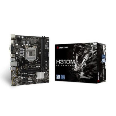 MB BIOSTAR H310MHP 3.0 LGA 1151 (COFFEE LAKE) 310C 2DDR4 VGA+HDMI PCIE, 4*SATA mATX , GbE LAN DUAL