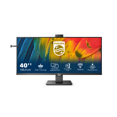 Philips 5000 series 40B1U5601H 00 computer monitor 101.6 cm (40") 3440 x 1440 pixels Wide Quad HD LCD Black