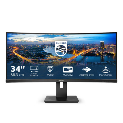 Philips B Line 345B1C 00 computer monitor 86.4 cm (34") 3440 x 1440 pixels Quad HD LCD Black