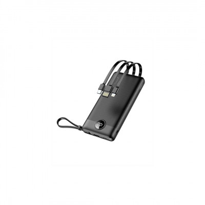 VEGER powerbank 10000 mAh with built-in cables Micro USB