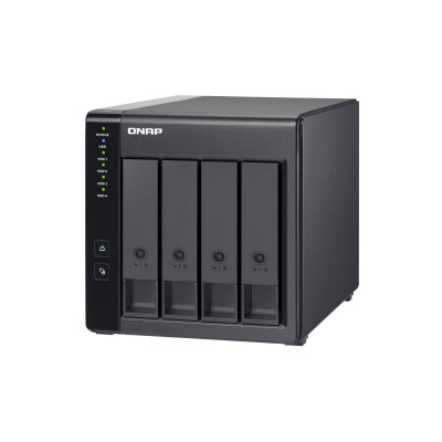 QNAP TR-004 storage drive enclosure HDD SSD enclosure Black 2.5 3.5"