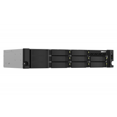 QNAP TS-864EU-RP-8G NAS storage server Rack (2U) Intel® Celeron® N5095 8 GB DDR4 0 TB QNAP Turbo System Black