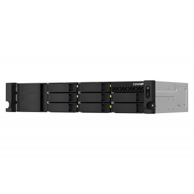 QNAP TS-864EU-RP-8G NAS storage server Rack (2U) Intel® Celeron® N5095 8 GB DDR4 0 TB QNAP Turbo System Black