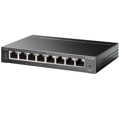 TP-Link TL-SG108PE network switch Managed L2 Gigabit Ethernet (10 100 1000) Power over Ethernet (PoE) Black