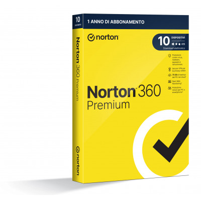 Norton 360 Premium Antivirus security Italian 1 license(s) 1 year(s)