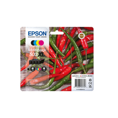 Epson 503XL ink cartridge 4 pc(s) Original High (XL) Yield Black, Cyan, Magenta, Yellow