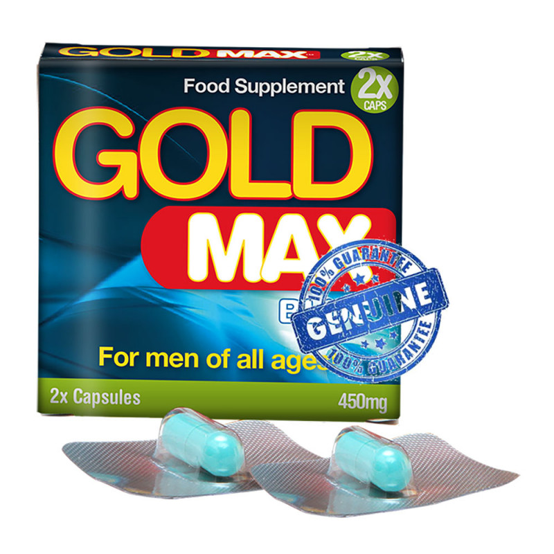 GoldMAX Libido Supplement 2 Caps For Men Blue 450mg