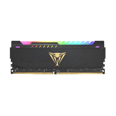 KIT DDR4 PATRIOT "VIPER STEEL RGB BLACK" 16GB (2x8GB) 3600Mhz CL18 - RGB- HS DUAL CHANNEL PVSR416G360C0K