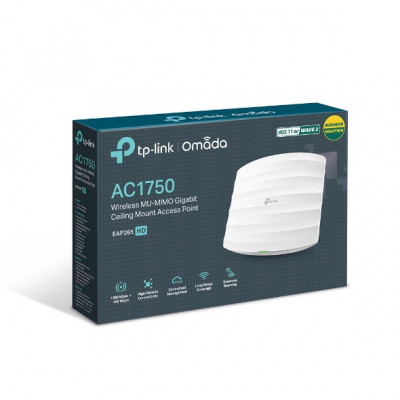 TP-Link Omada AC1750 Wireless MU-MIMO Gigabit Ceiling Mount Access Point