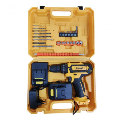 Andowl Rechargeable Lithium-Ion Hammer Drill and Screwdriver Set 600W