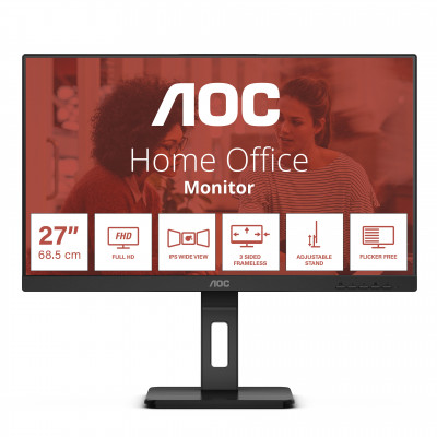 AOC E3 27E3QAF LED display 68.6 cm (27") 1920 x 1080 pixels Full HD Black