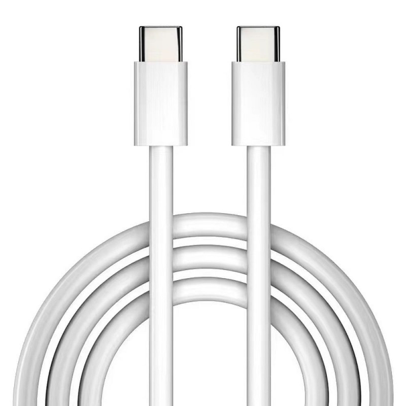 2m USB-C to USB-C 2.0 40W 480Mbps White Charge and Sync Cable