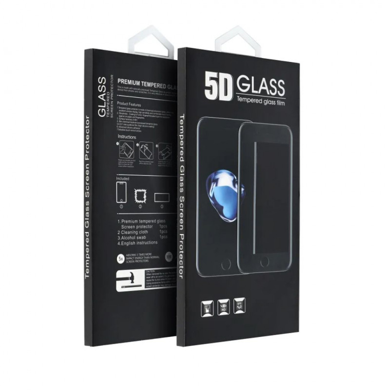 5D Premium Tempered Glass - for iPhone 16 (Privacy) black