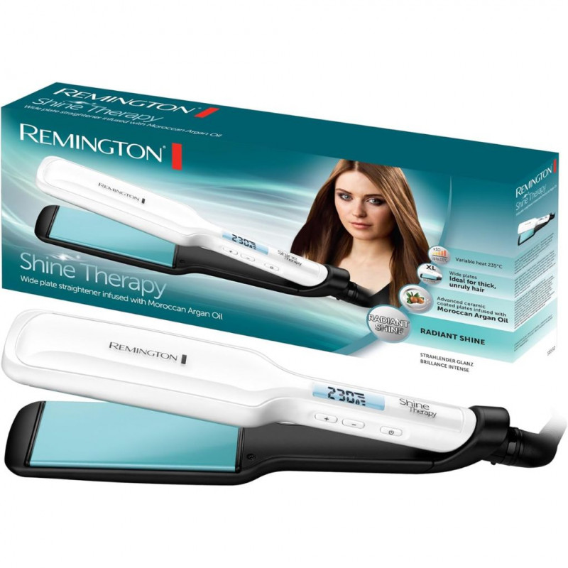 Remington Hair Straightener Shine Therapy Straightener WideLCD Display, 150-230°C