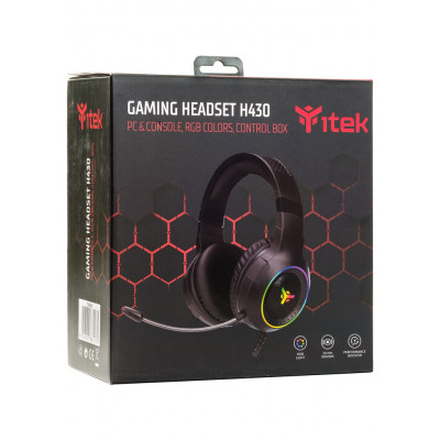 itek H430 Headset Wired Head-band Gaming Black