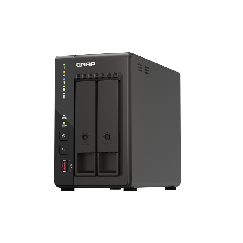 QNAP TS-253E NAS Tower Intel® Celeron® J6412 8 GB 0 TB QNAP QTS Black