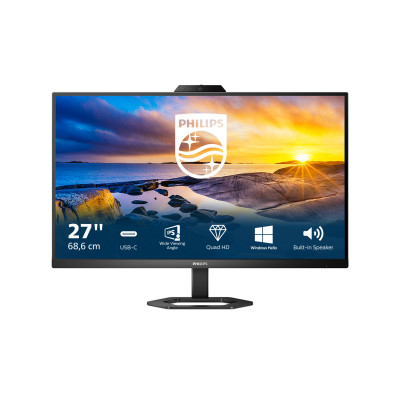 Philips 5000 series 27E1N5600HE 00 computer monitor 68.6 cm (27") 2560 x 1440 pixels Quad HD LCD Black