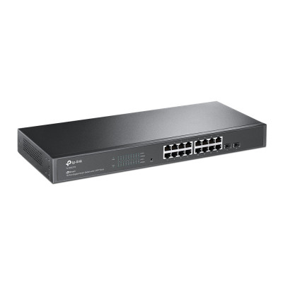 TP-Link JetStream 16-Port Gigabit Smart Switch with 2 SFP Slots