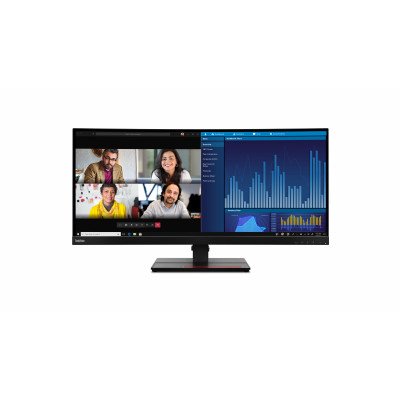 Lenovo ThinkVision P34w-20 LED display 86.7 cm (34.1") 3440 x 1440 pixels Wide Quad HD Black