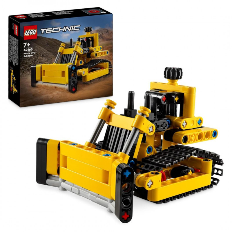 LEGO42163 Technic Heavy Duty Bulldozer, Toy Bulldozer for building Technology