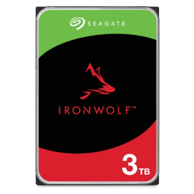 HD SEAGATE IRON WOLF SATA3 3TB 3.5" 5400 RPM  256mb cache 24x7 - NAS HDD - ST3000VN006 - Gar. 3 anni