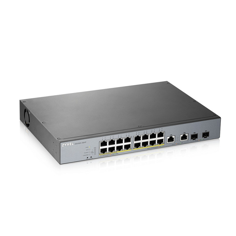 Zyxel GS1350-18HP-EU0101F network switch Managed L2 Gigabit Ethernet (10 100 1000) Power over Ethernet (PoE) Grey