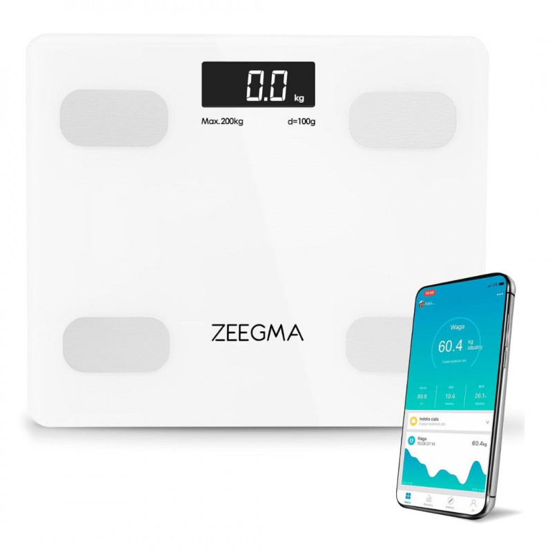 ZEEGMA Gewit Smart Personal Scale with App, Measure  Fat and Muscle Mass.