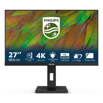 Philips 3000 series 27B1N3800 00 LED display 68.6 cm (27") 3840 x 2160 pixels 4K Ultra HD LCD Black