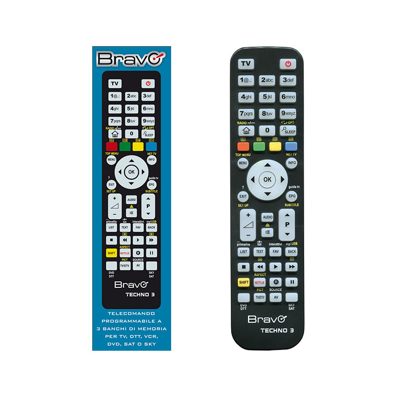 BRAVO Programmable Remote Control TV - DVD/VCR/DTT - SAT