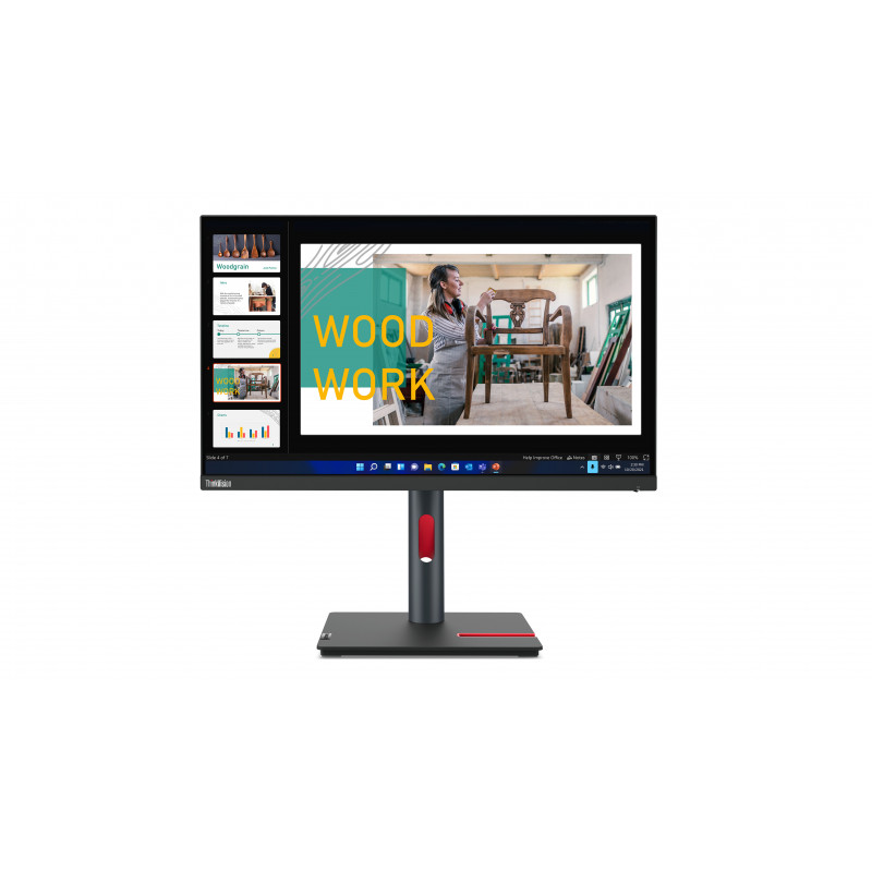 Lenovo ThinkVision P24q-30 LED display 60.5 cm (23.8") 2560 x 1440 pixels Quad HD Black