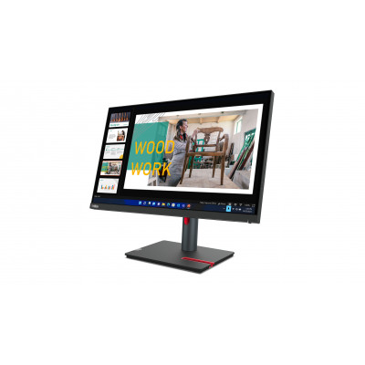 Lenovo ThinkVision P24q-30 LED display 60.5 cm (23.8") 2560 x 1440 pixels Quad HD Black