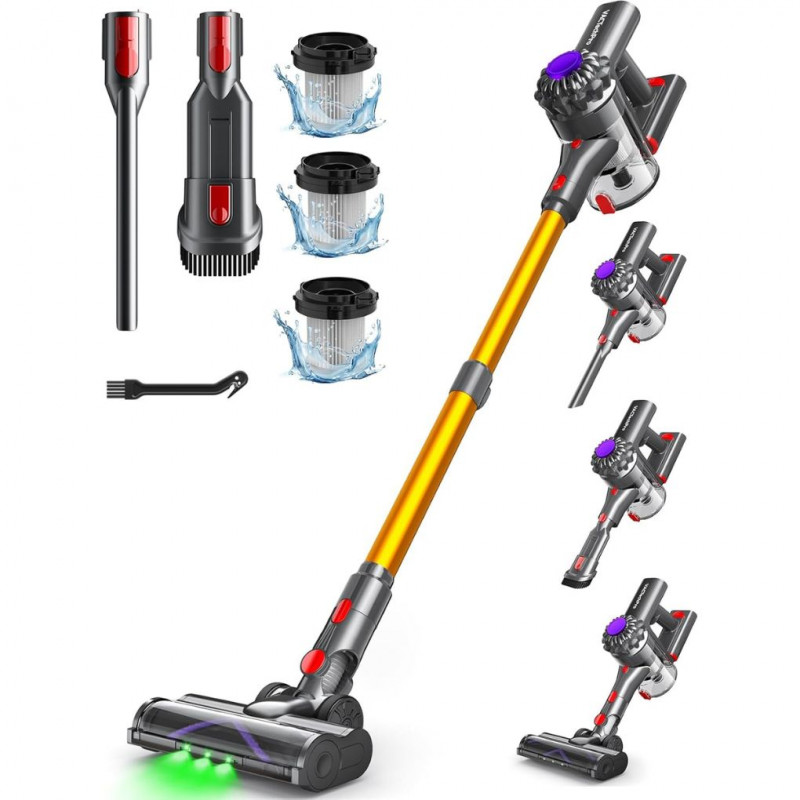 VACTechPro V15 Cordless Vacuum Cleaner 35 KPa Up to 35 Minutes Running Time